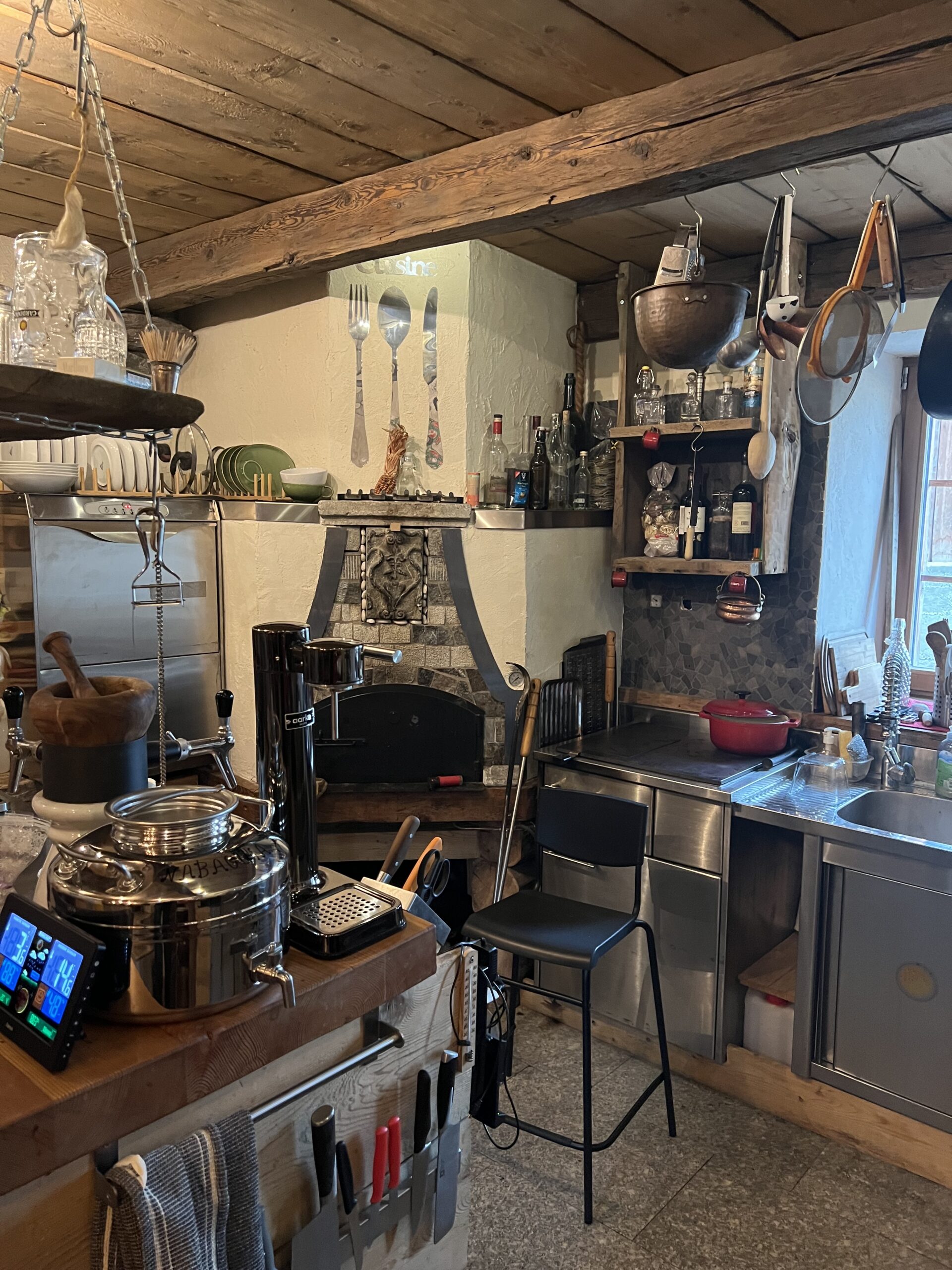 carnotzet kitchen wood oven