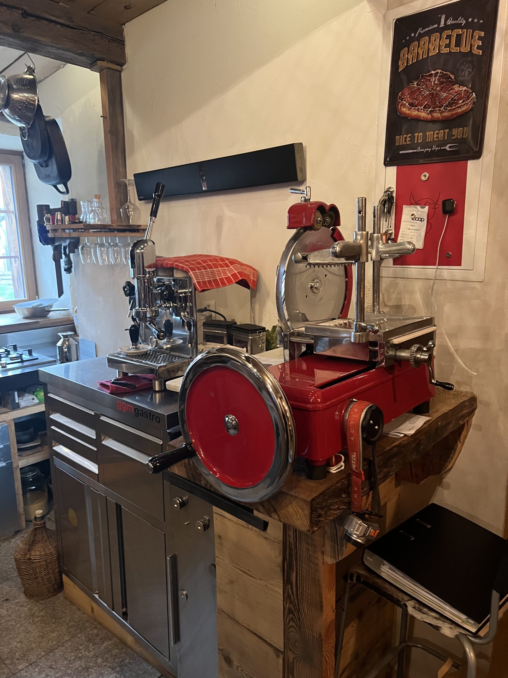 carnotzet slicing machine  prosciuto